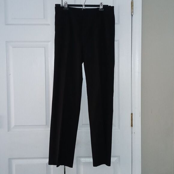 Banana Republic Martin Fit wool blend lined black dress pants Sz 4R - Picture 1 of 5
